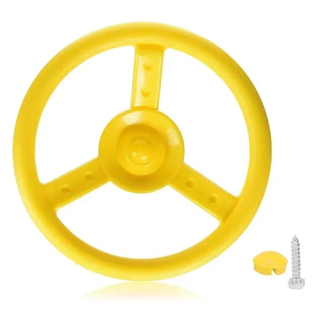 

Игровой элемент Качели Рулевое устройство Замена Функция лазания Интерактивный аксессуар для садовых качелей на заднем дворе жёлтый