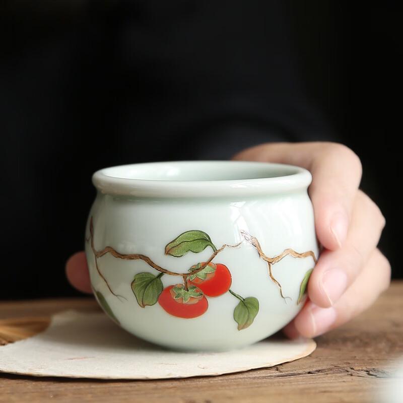 Yipan Chinese Ceramic Auspicious Dragon Master Teacup