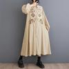 Plus Size Splicing Casual Simple Printed Sweetheart Long Sleeve Dresses