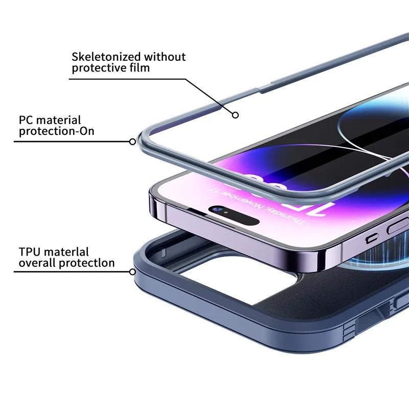 Defender Series XT OttBox Case for IPhone 17 Pro Max 16 Plus 15 14 13 12 Cover Hybrid Heavy Strong Magnetic for MagSafe Enhanced Shockproof Phone Case