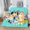 Cartoon B-Blueys Printed Blanket Picnic Blankets Warm Blanket Soft and Comfortable Blanket Home Travel Birthday Gift