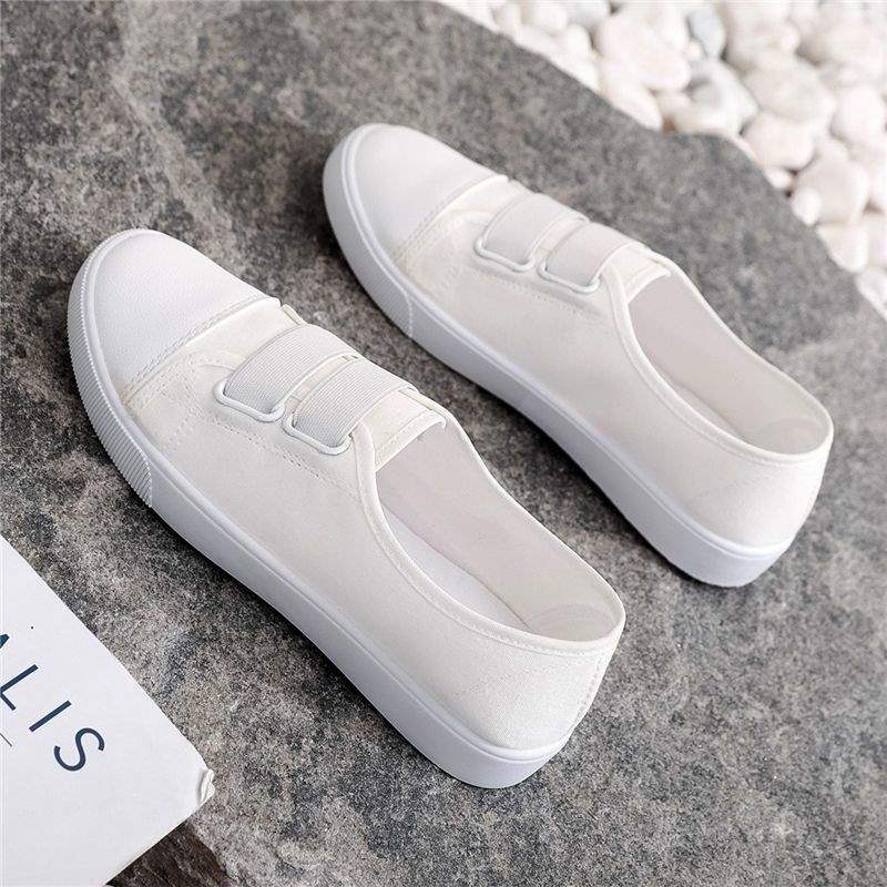 

canvas shoes spring year little white board shoes thin single shoes foreign gas 40