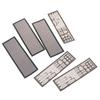 3Pcs Pvc Dust Filter Universal Diy Shield Back Plate For Computer Chassis I/O