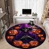 1pc Halloween, Pumpkin Chair Carpet for Office Non-Slip, Machine Washable Rug for Office - Holiday DecorMachine Made yy251029054