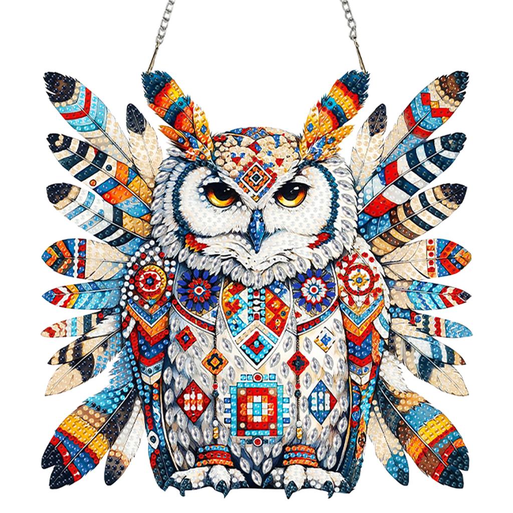 Flower 2D Flat DIY Acrylic Diamond Art Pendant Special Shape Diamond Painting Charms Kits for Living Room Home Office Decoration