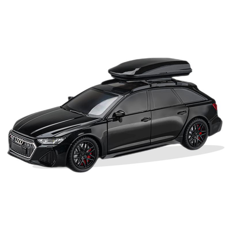 

1/24 масштабная литая игрушечная модель автомобиля RS6 Travel Edition, автомобиль с откатным звуком и светом, двери, открывающаяся коллекция, подарок
