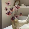 Luxury Artificial Butterfly Flowers in Glass Vase for B&B, Coffee Shop, and Home Decor