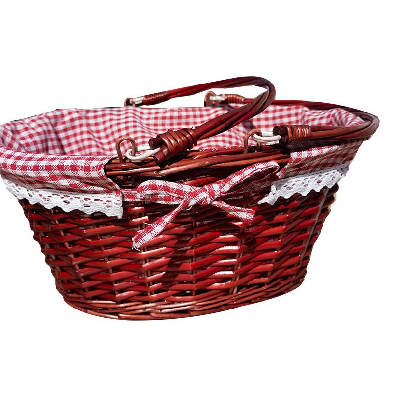 Handwoven Wicker Picnic & Storage Basket