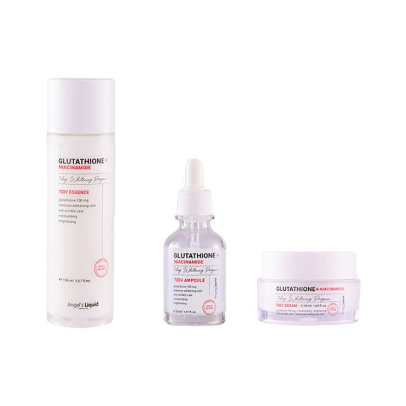[Angel s Liquid] Botanical Tone-Up & Radiance Vitality 3-Piece Trio Set Essence 150ml + Serum 30ml + Cream 50ml