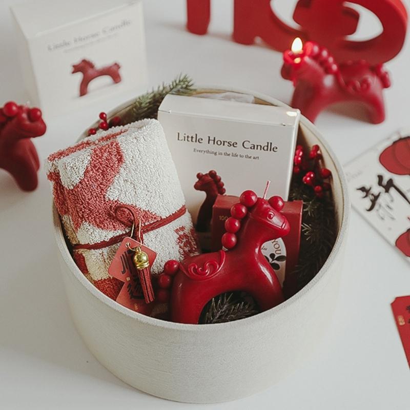 Unique Horse Design Scented Candle Natural Wax Candle Figurine For Festival Celebration Chinese NewYear Decoration