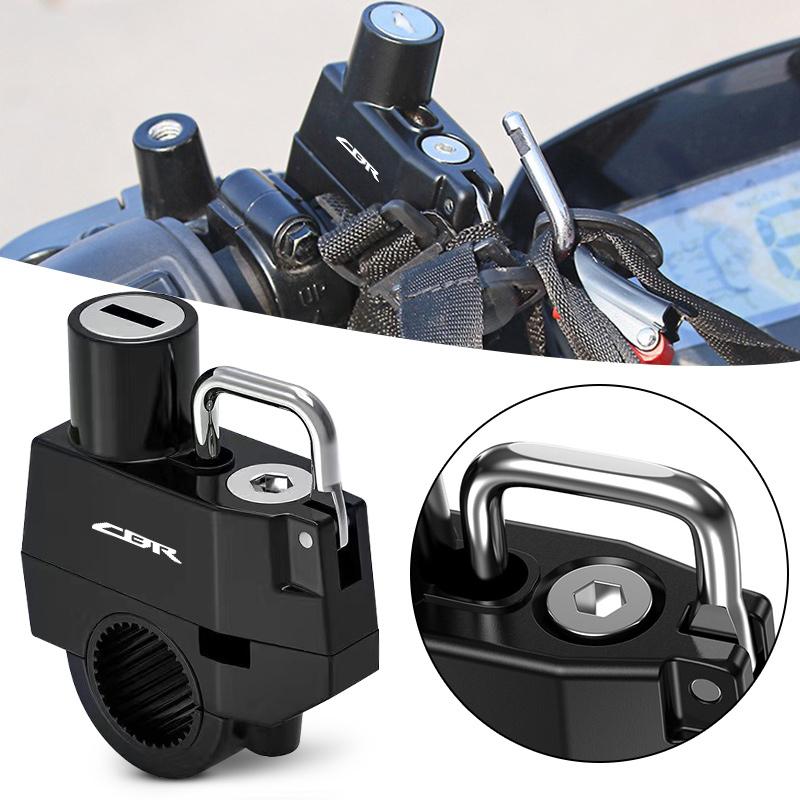QHC2 Motorcycle Helmet Lock Anti-theft Security Metal Lock For Honda CBR 125R 954 600 650F 650R 1100XX 1000F CBR 600RR 1000RR