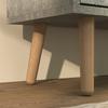 Shoe Cabinet with 4 Flip-Down Drawers on 2 Levels for 16 Pairs, Wooden, 95x26x95 cm, Grey
