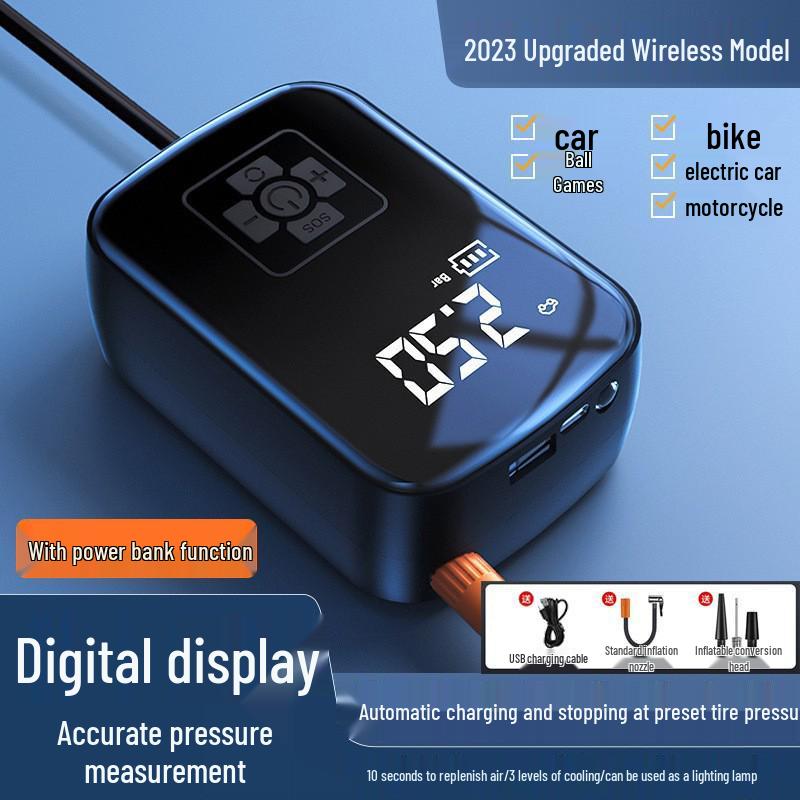 Electric Car Air Pump with Auto Stop