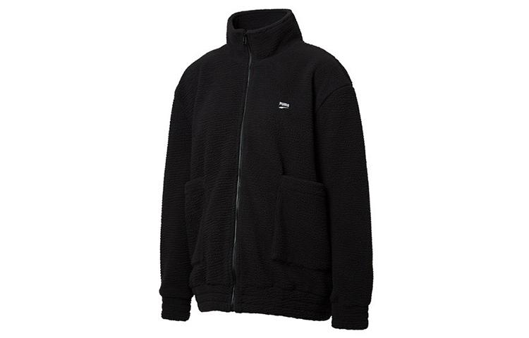 PUMA Velvet Jackets Women s Black Stand Collar Moderate 595698-01 M