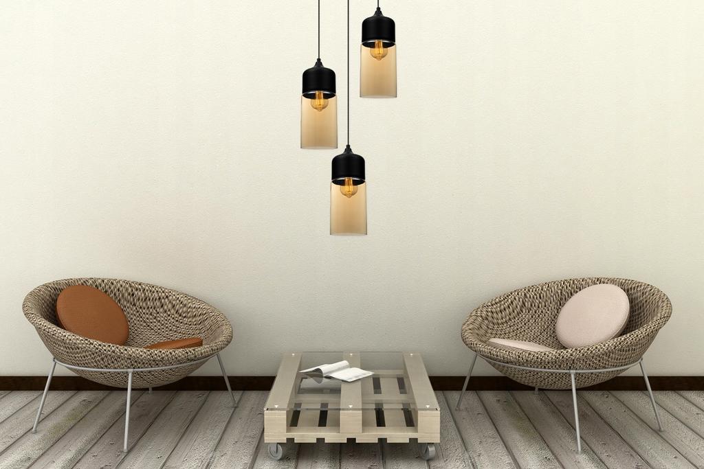 HANGING CEILING LAMP, GLASS PLAFON, LED LAMP