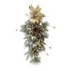Christmas Teardrop Swag Creative Xmas Wreath for Stairway Window Festival