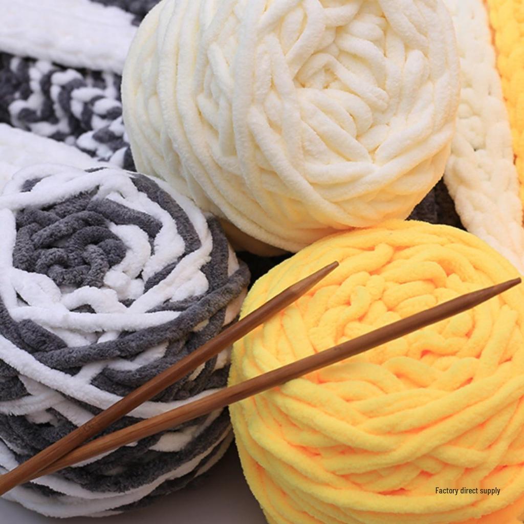 Ice Bar Chunky Soft Yarn for Hand-Knitted Scarves, Crochet Hooks, Slippers, and DIY Projects for Men and Women