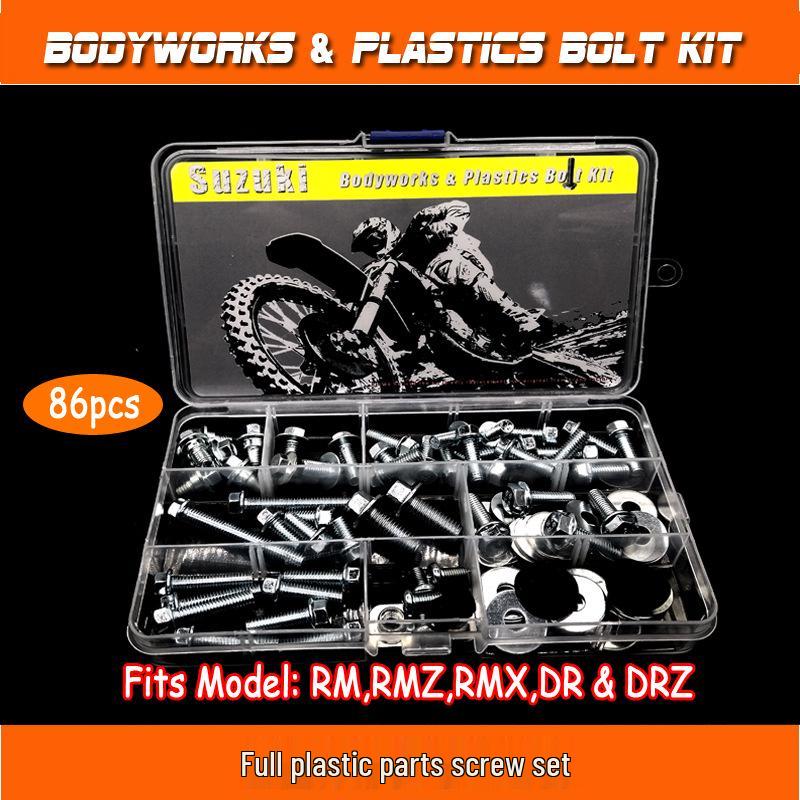 

86PCS Suzuki Off-road Motorcycle Plastic Parts Screw Set