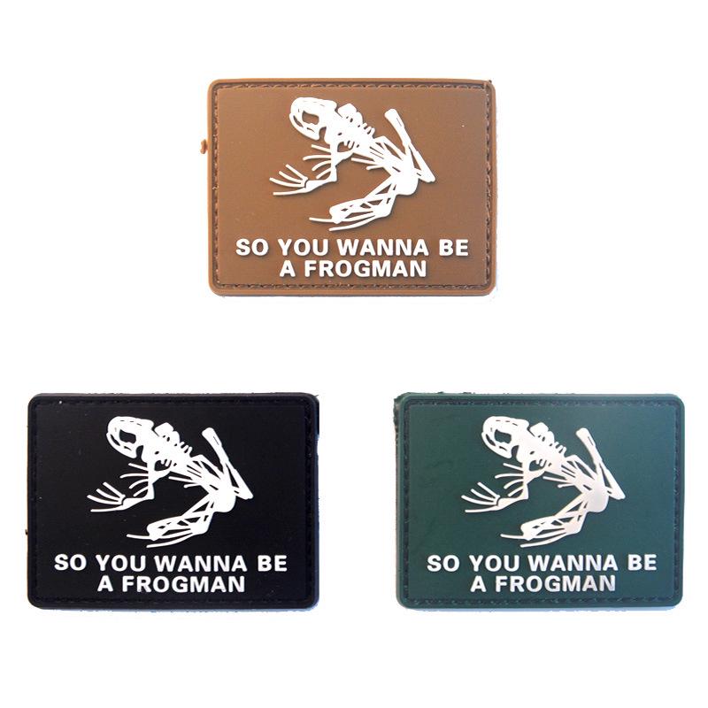 Bear Rhino Frog Seal Velcro PVC Morale Patch for Armband