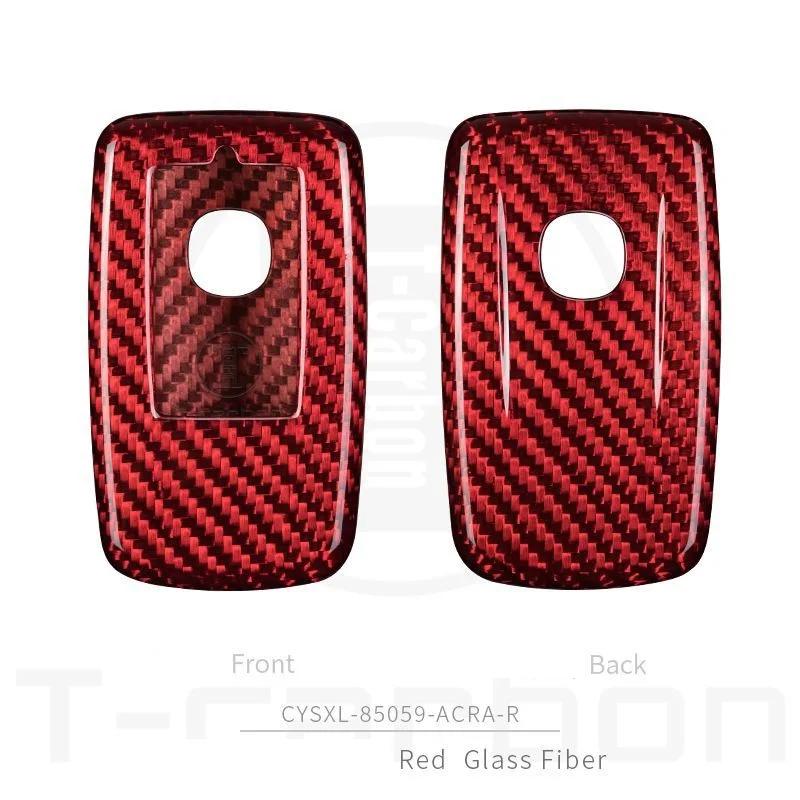 Interior Mouldings Real Carbon Fiber Car Key Case Key Cover For Acura LDX MDX RDX NSX RTLX TLX-L TLX RLX Car Styling