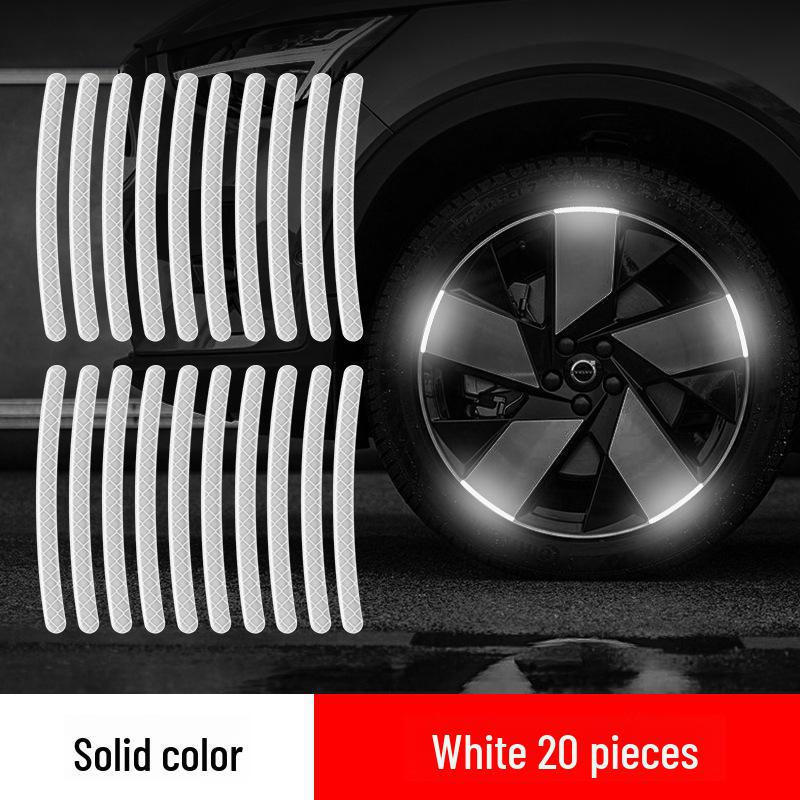 Reflective Tire Strips for Cars & Motorcycles - Decorative Wheel Stickers