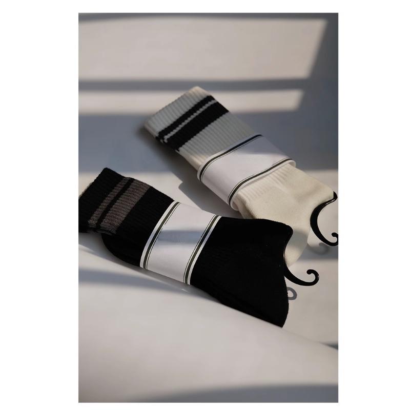 

DIMANAF 2023, осенние женские носки, вязаные модные повседневные чулки средней длины с цветочным узором, 69