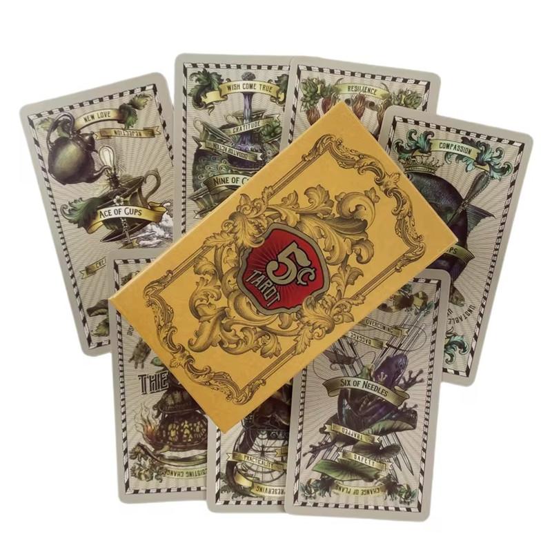 Tarot of The Abyss Karty Věštění balíček Anglické verze Edice Oracle Board Playing Game for Party