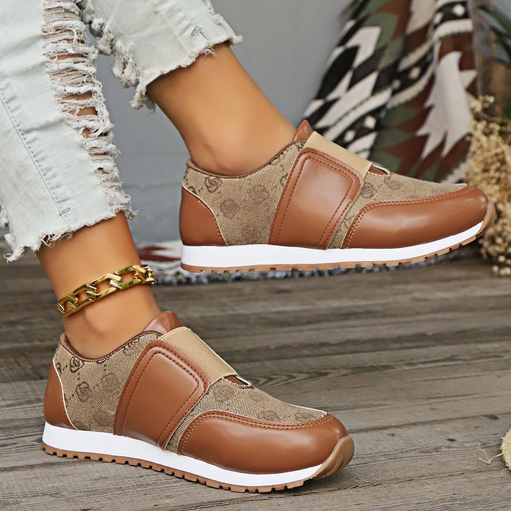 Luxury Brand Comfortable Casual Sports Shoes Women's Shoes Fashion 2024 Spring Breathable Fashion Slip On Flat Vulcanized Shoes