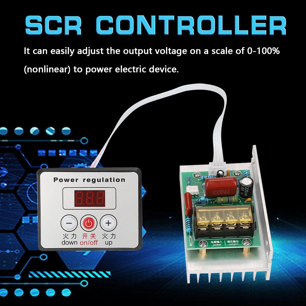 Electronic Regulator AC220V 8000W High Power SCR Speed Controller Control Motor