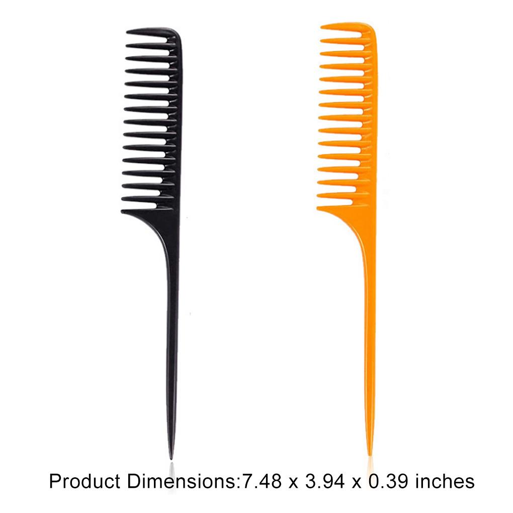 Pack of 1 Wide Tooth Tail Combs Thickening Solid Heat-resisting Durable Electrostatic Prevention Teasing Comb for Trim Your Hair