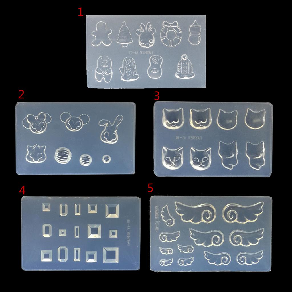 Silicone Rabbit Hanging Beads Molds DIY Pendant Jewellery Making Home Decor