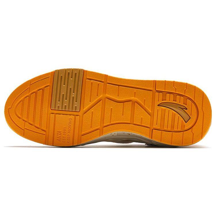 Anta Aotu Pineapple Bag Non-Slip Wear-Resistant Low-Top Skate Shoes Women sneaker White Orange 922338093-1