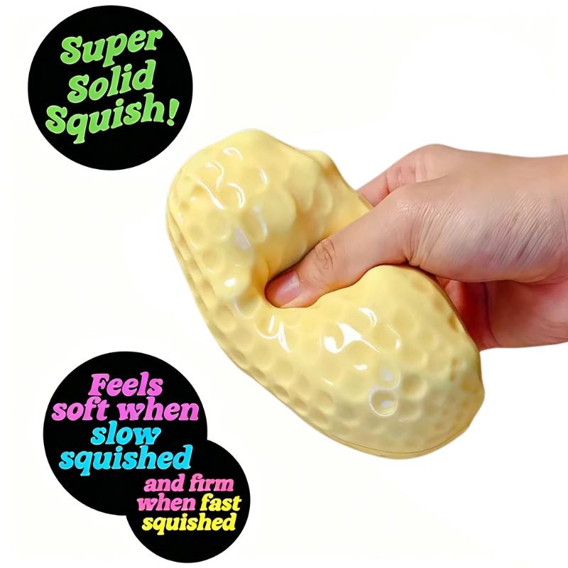 Simulated Peanut Slow Rebound Squeeze Toy Fun Stress Relief ToyParty Holiday Gift ASMR Sensory Anti Stress Toys for Kids Adults