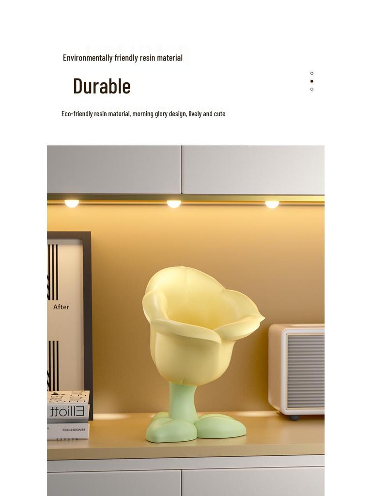 Tulip & Calla Lily Resin Flower Storage Ornament for Home Decor