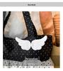 Korean Polka Dot Pleated Canvas Tote Bag - Women's Summer Sweet Style, Single Shoulder, Large Capacity