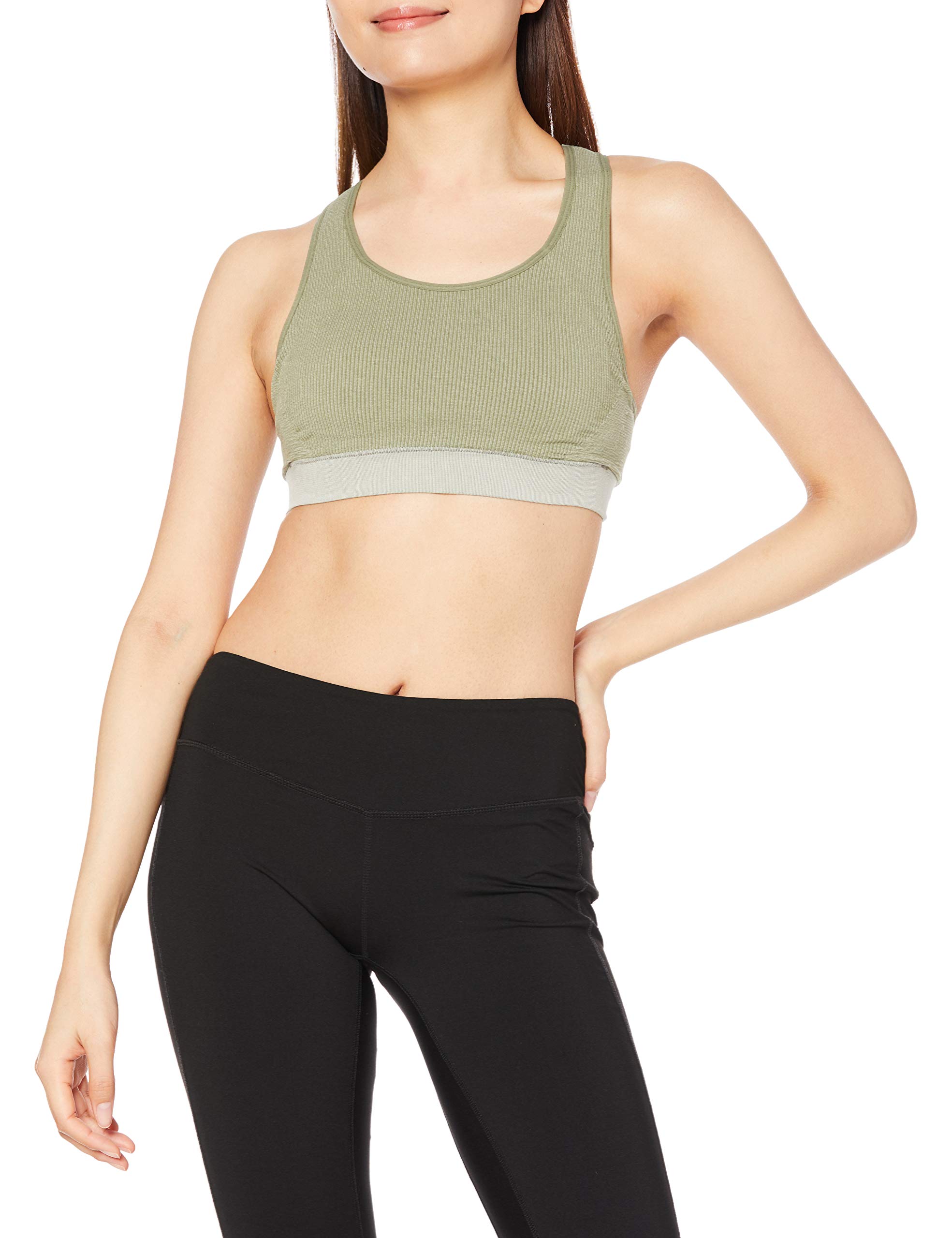 

Sports middle cares for antibacterial and stretch support moss S [Danskin] bra, support, movement, deodorizing, bra, DA10932, women s, green,