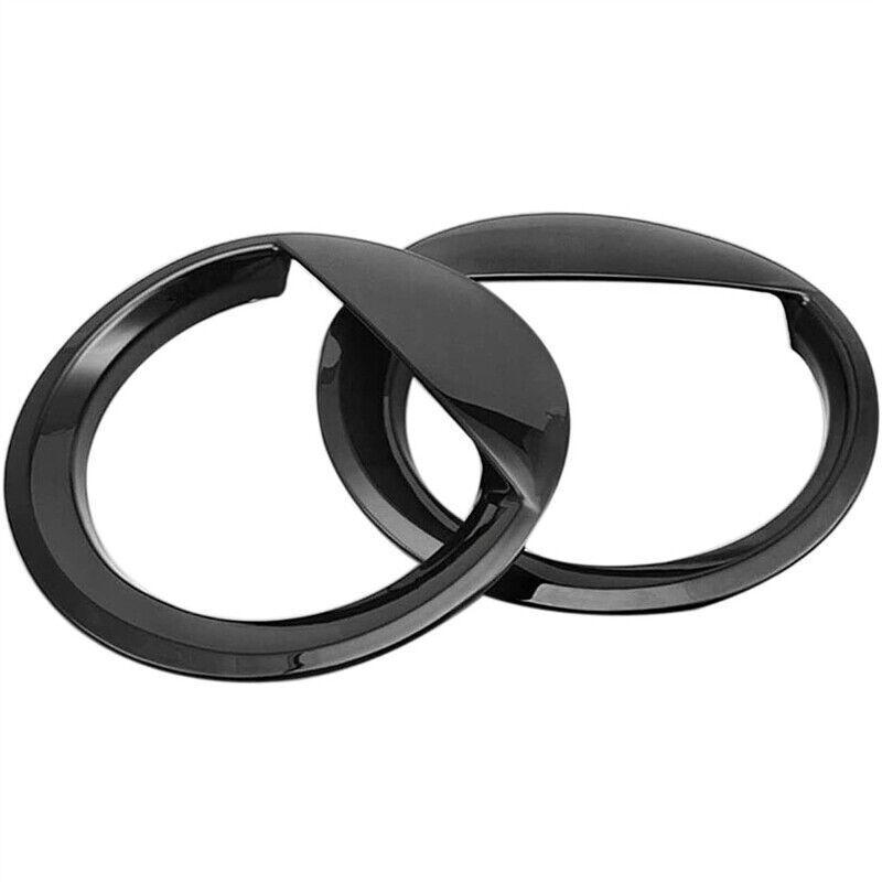 For Jeep Patriot 2011-2017 2Pcs ABS Front Bezels Light Headlight Trim Cover Decor Lamp Hoods Black Auto Car Styling Accessories