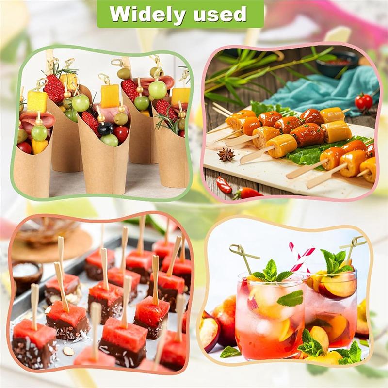 

A95I-Cocktail Picks Kit 4 Styles Fancy Toothpicks For Appetizers For Fruit Charcuterie Boards Accessories