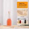 Elegant Vertical Stripe Glass Bottles for Wine & Juice