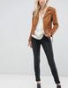 Designer Handmade Genuine Suede Leather Jacket Women's Brown Motorcycle Biker Casual