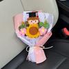 Vielseitig Süße Puppe Häkelblumenstrauß Handgemacht Niedlich Cartoon Gewebte Sonnenblume Kreativer Strauß Abschlussgeschenk