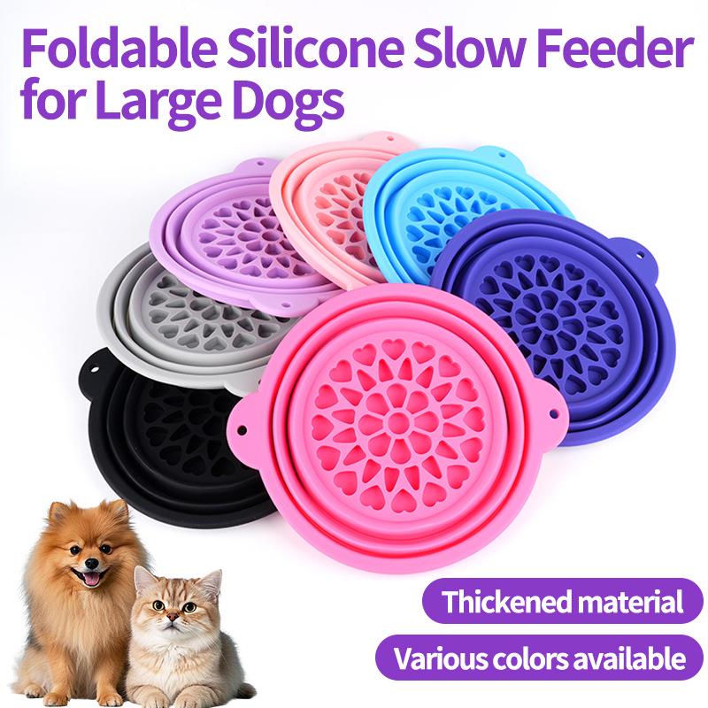 Foldable Silicone Pet Food and Water Bowl for Dogs