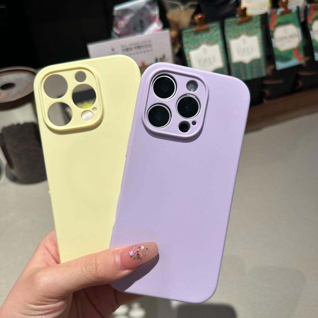 Original 1:1 Liquid Silicone Phone Case For iPhone 17 Pro Max 16 15 14 13 12 Pro Candy Color Anti-drop Camera Full-protect Cover