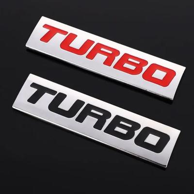 Turbo Logo Auto samolepky Emblém Odznak Obtisky