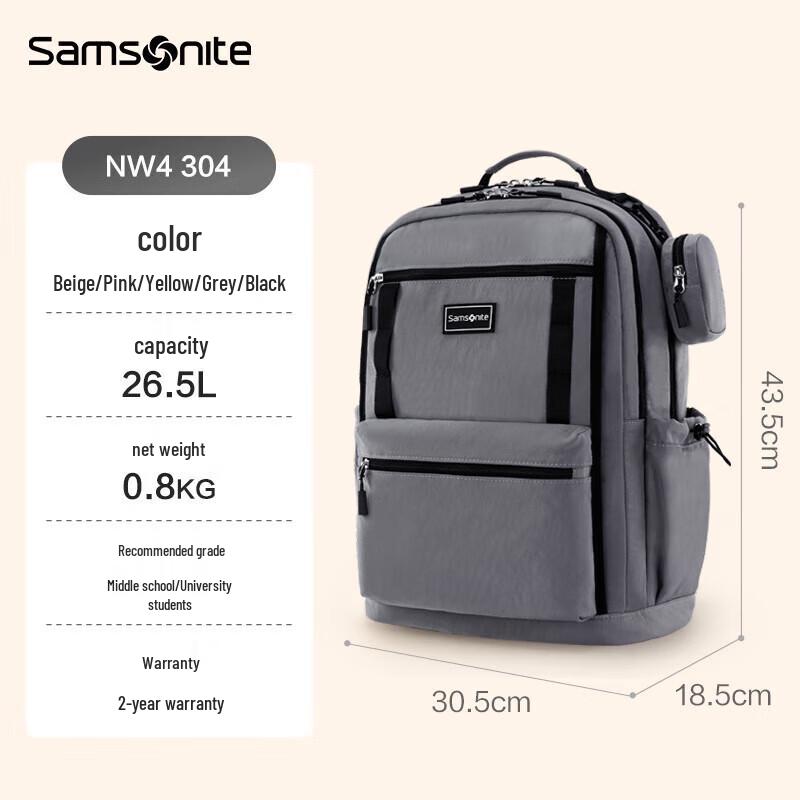 Samsonite NW4*08304 Unisex School Laptop Backpack