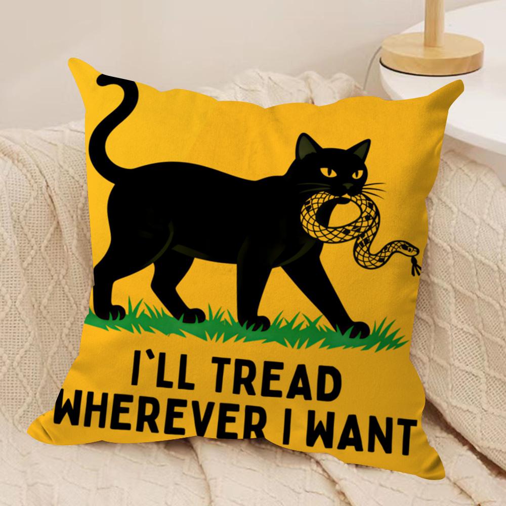 

ill tread wherever Cushion Cover Soft Plush Fabric DoubleSided Printed Cushion Covers for All Seasons Modern HomeDecor Gift 30cmx30cm
