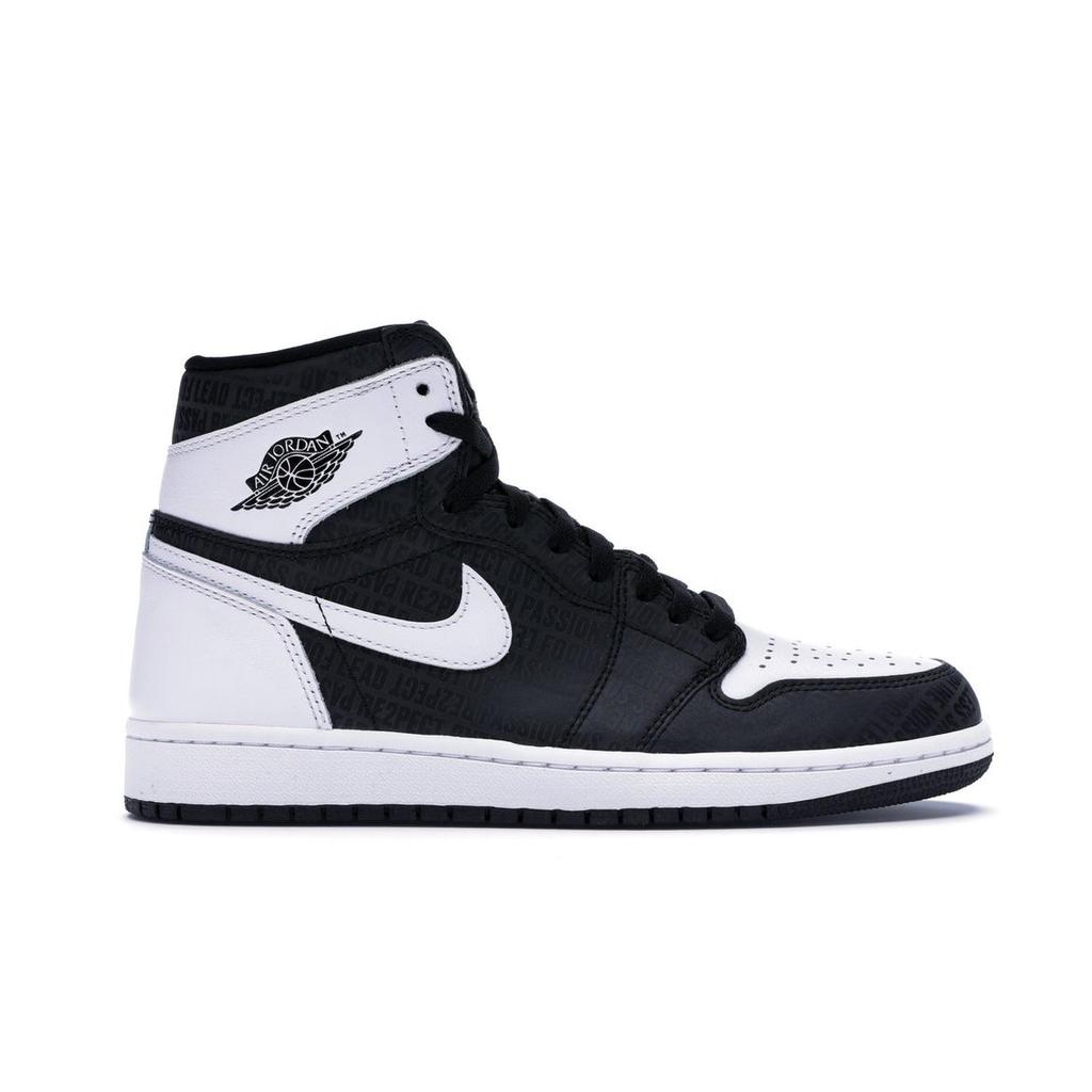 Air Jordan 1 Retro High OG RE2PECT Men Sneakers Black White 555088-008