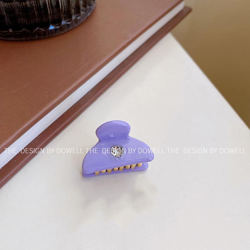 Attractive Rhinestonestudded Acetate Hair Claw Clip For Womens Look Casual