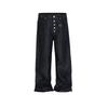 High Street Cleanfit Drak Blue Jeans for Men and Women Straight Vintage Casual Denim Trousers