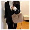 Autumn and Winter Bags, Fashionable Plush Bags, Women's Hand-held Buckets, Single Shoulder Crossbody Bags, Plush Bags
